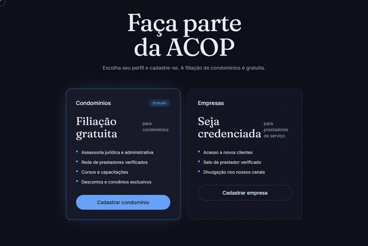 Escolha seu perfil